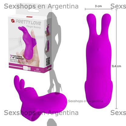 Vibrador de dedo para estimulacion vaginal y  carga USB